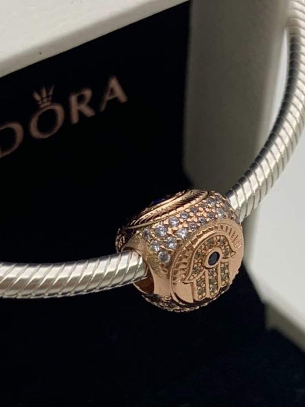 ✨✨Pandora Hamsa,All-seeing Eye & Feather Three-sided Charm